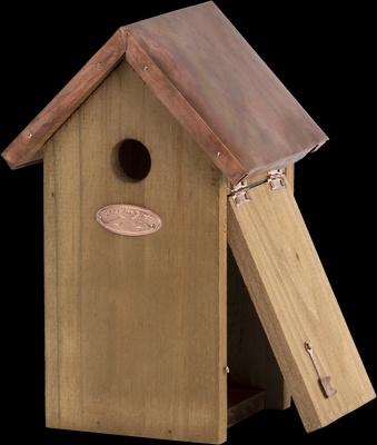 Caja Nido Techo Cobre para Herrerillos